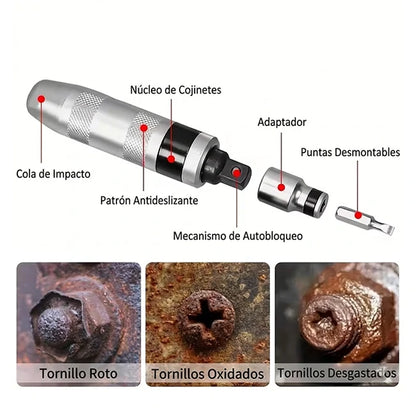 Kit Destornillador Manual De Impacto 13 Piezas