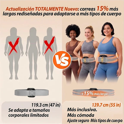Anillo Vibrador Recargable Con Cinturón Masaje Profundo 6 Intensidades