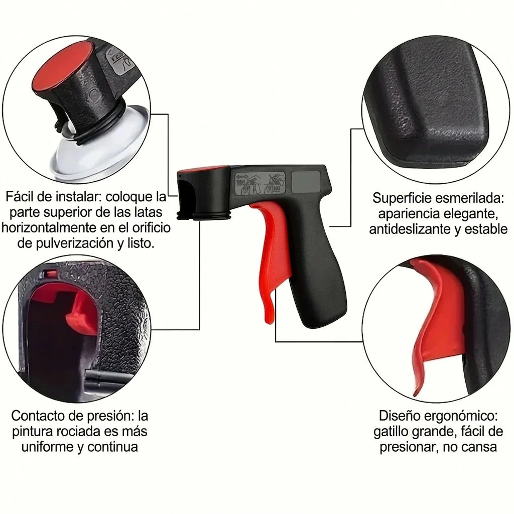 Pack x5 Empuñadura Gatillo Para Lata Aerosol
