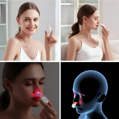 Dispositivo  Portátil Terapia Calmante Nasal Luz Roja