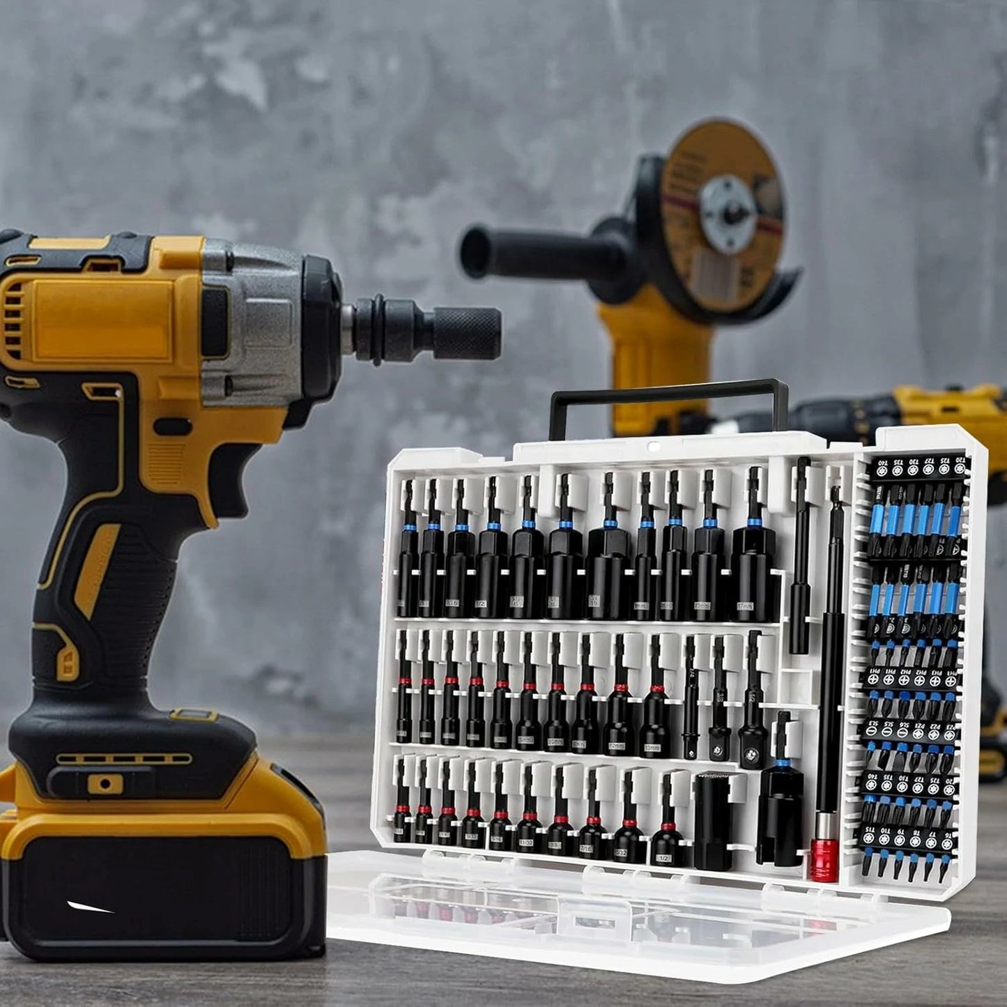 Set x80 Piezas Puntas De Impacto Magnéticas Destornilladoras
