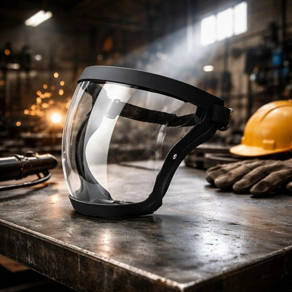 Protector Facial Completo Con Visor Antivaho y Compatibilidad Con Gafas