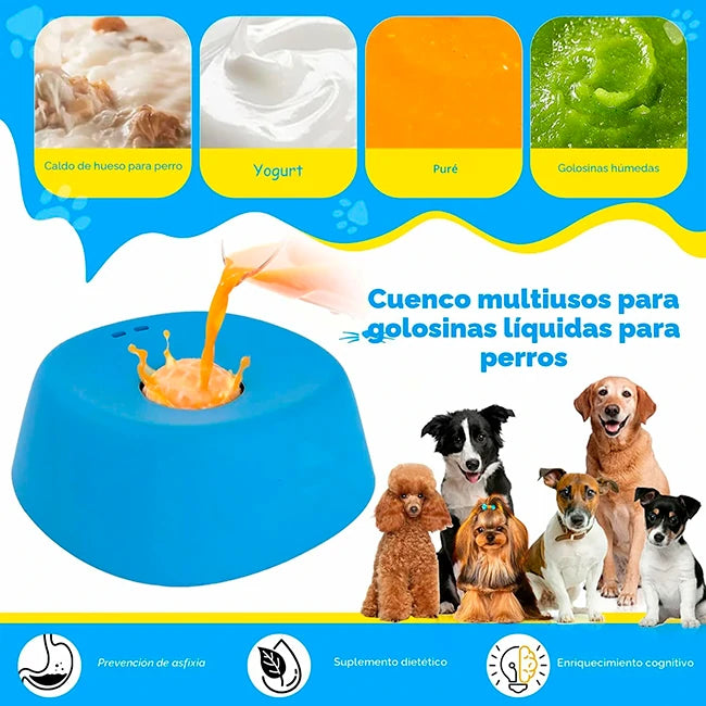 Pack x2 Cuencos Alimentación de Líquidos Para Mascotas Antideslizante