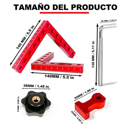 Kit Abrazadera De Sujeción A 90° Para Carpintería