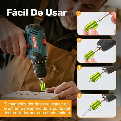 Pack x4 Anillo Magnético Extra Fuerte Desmontable Para Destornillador Hexagonal