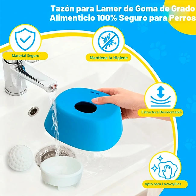Pack x2 Cuencos Alimentación de Líquidos Para Mascotas Antideslizante