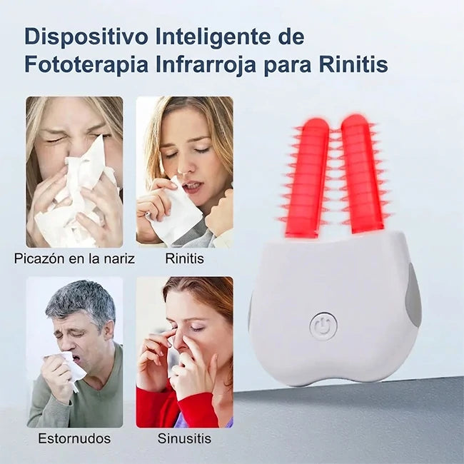 Dispositivo  Portátil Terapia Calmante Nasal Luz Roja