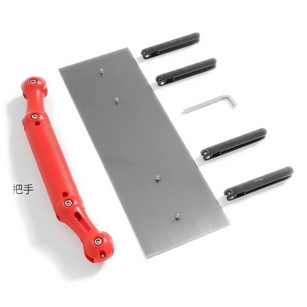 Raspador Curvo Ajustable para Muros Redondeados