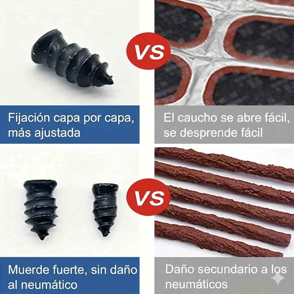 Kit x40 Clavos Reparación Neumáticos Pinchados