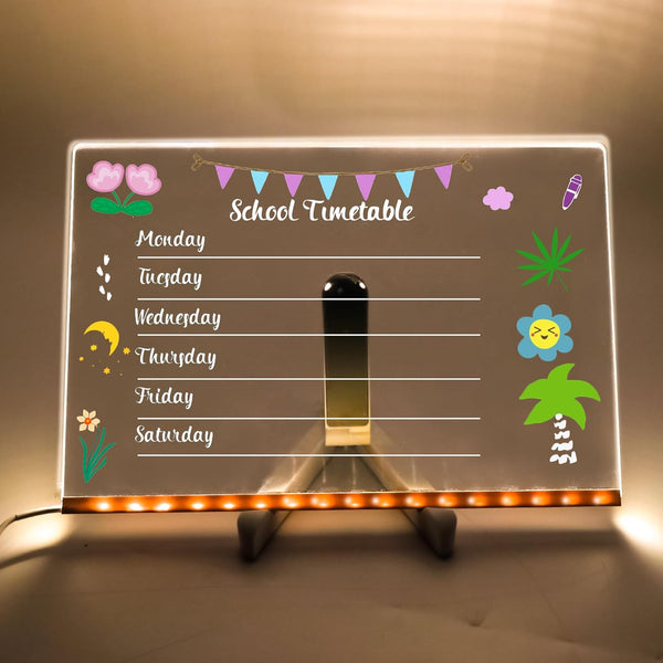 Tablero LED Acrílico Brillante Creativo