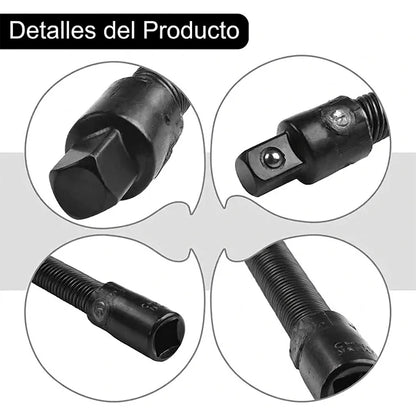 Kit x3 Extensores Flexibles 1/2 Para Ratchet / Llave De Impacto