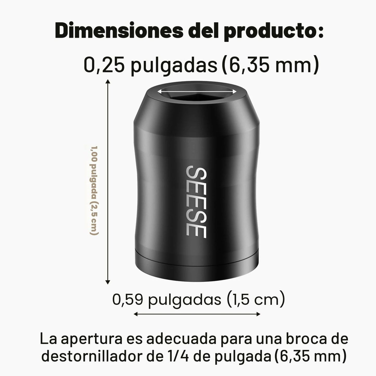 Pack x4 Anillo Magnético Extra Fuerte Desmontable Para Destornillador Hexagonal