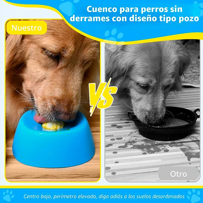 Pack x2 Cuencos Alimentación de Líquidos Para Mascotas Antideslizante