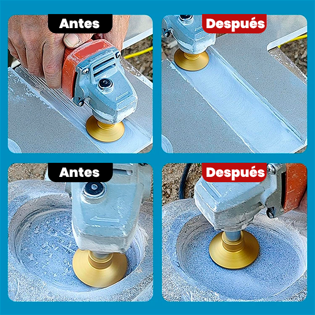 Kit x3 Cabezal Plano para Pulido con borde