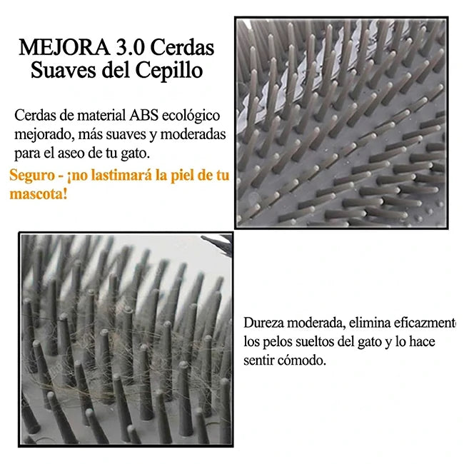 Pack 4 Cepillos Rascadores Esquineros de Automasaje Y Limpieza Para Gatos