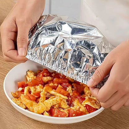 Pack x100 Fundas Aislantes Reutilizables De Alumino Para Contenedor Comida