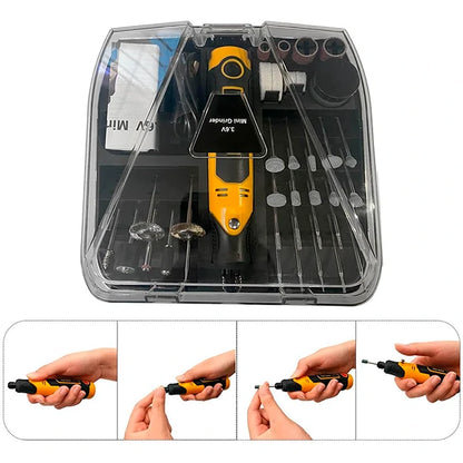Kit 57 Piezas Herramienta Moto Tool 3.6v Inalámbrica