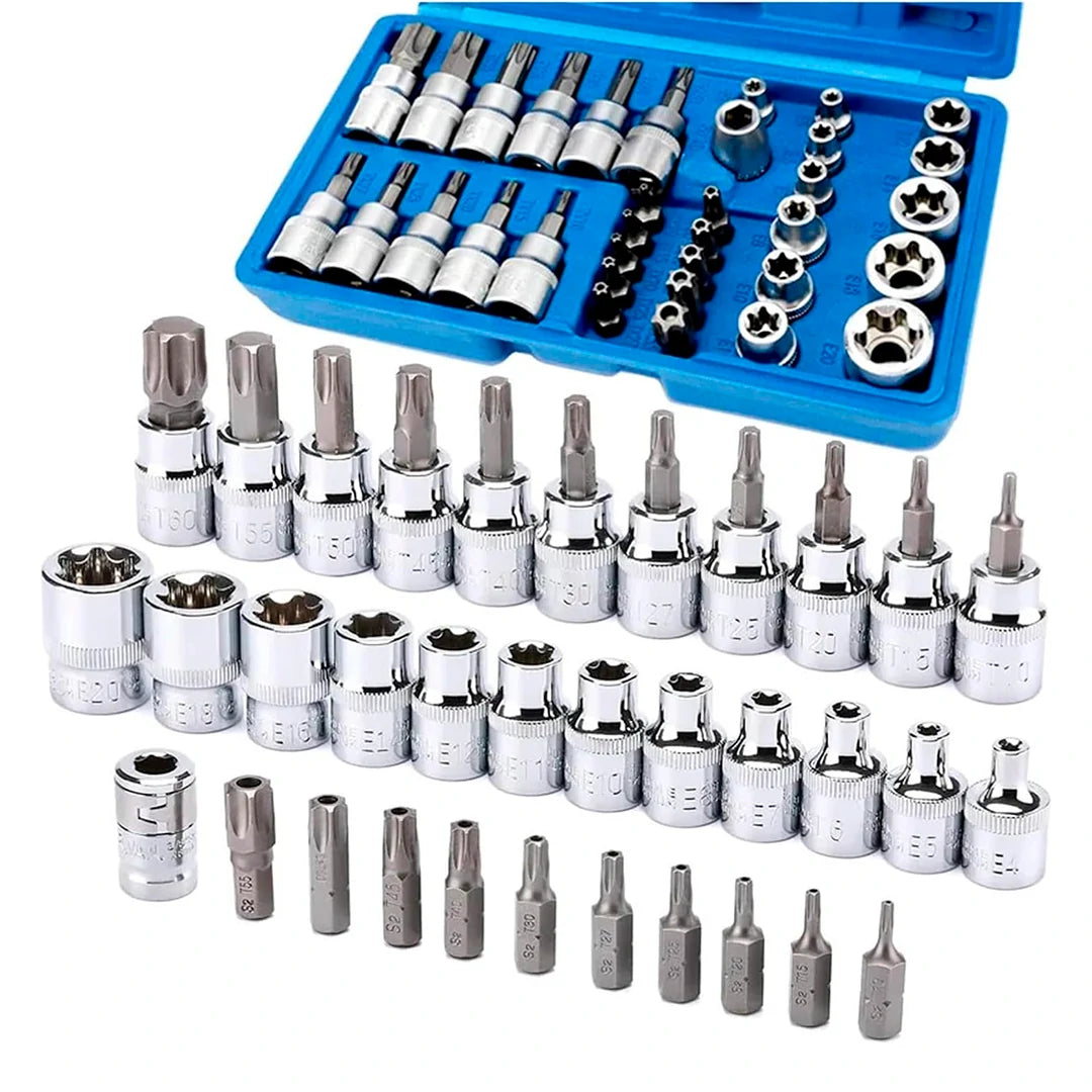 Kit 34 Piezas Torx Extracción Tuercas Y Tornillos