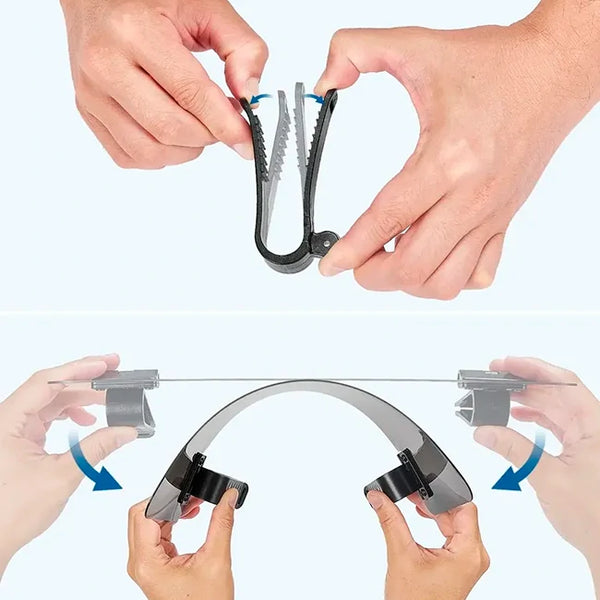 Extensor Parasol Automotriz Ajustable de doble clip