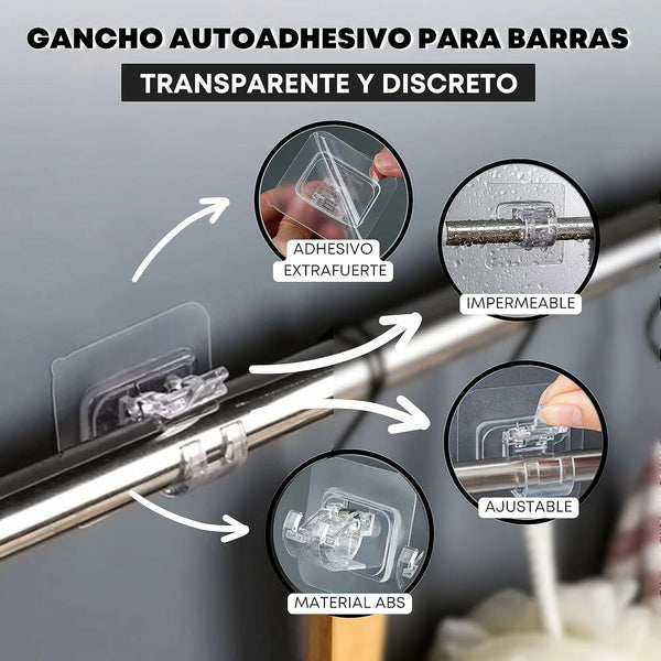 Soportes para cortina sin taladrar