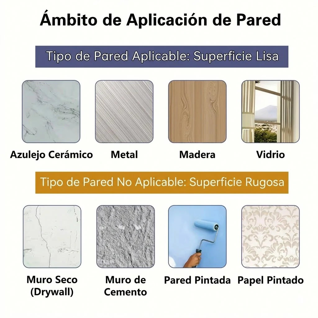 Pack x30 Gancho Adhesivo Pared Con Clip De Soporte Ajustable