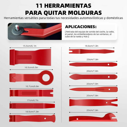 Kit x88 Piezas Herramientas De Extracción De Piezas Interior Automóviles