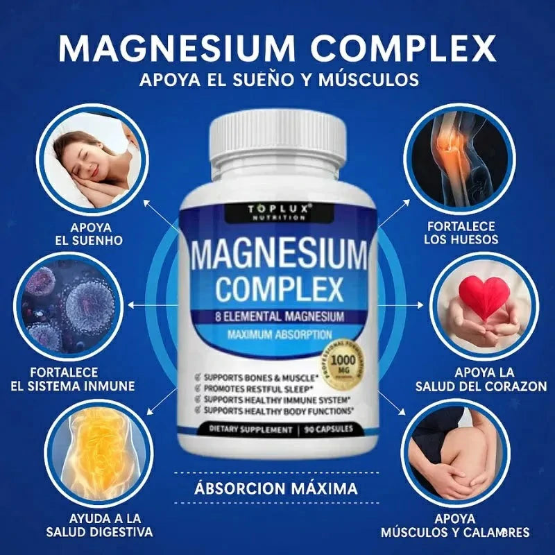 Suplemento Elemental Complejo Magnesio 8 En 1