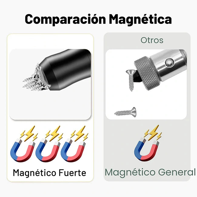 Pack x4 Anillo Magnético Extra Fuerte Desmontable Para Destornillador Hexagonal