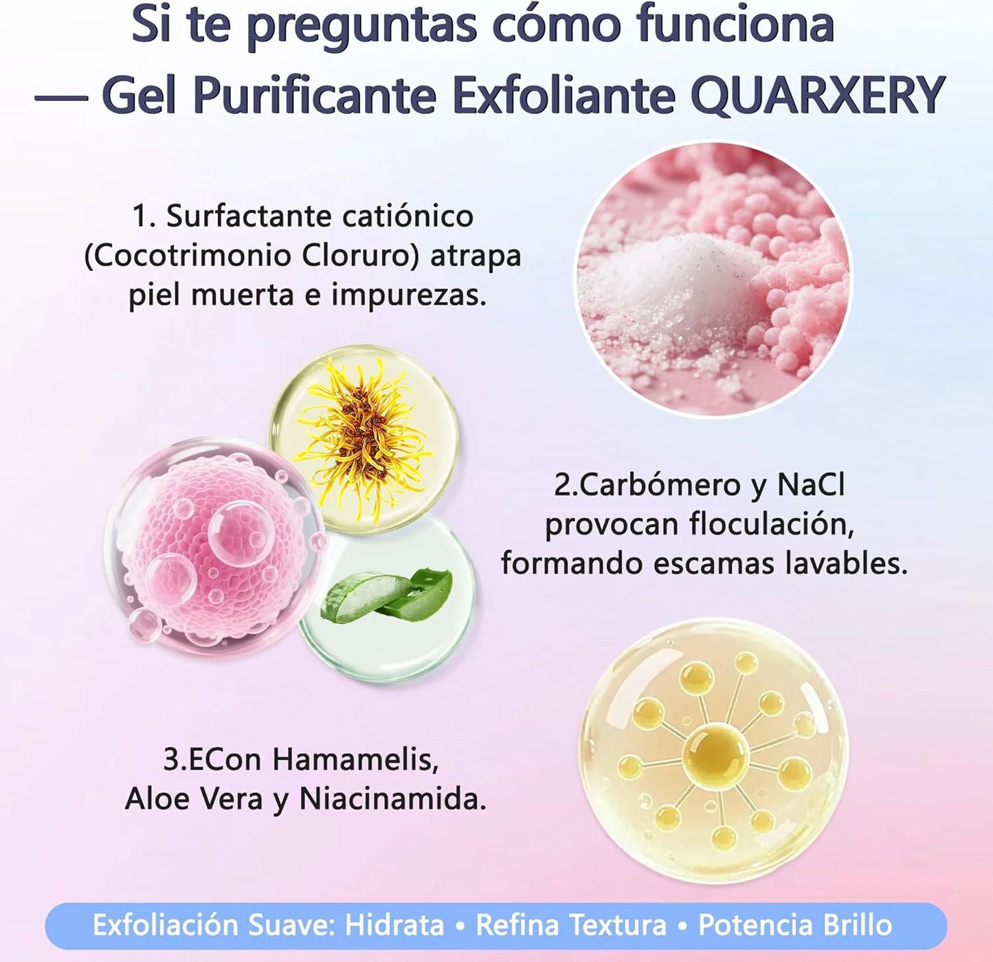 Gel Limpiador Facial Exfoliante Y Purificante Quarxery Pague 1 Lleve 2