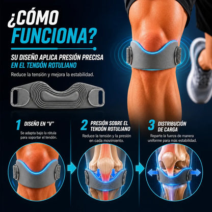 Pack x2 Bandas de Soporte Para Tendón Rotuliano Estabilización de Rótula