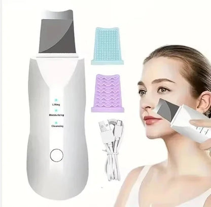 Masajeador Facial Antiarrugas 3 En 1 GRATIS Pala Limpiadora Ultrasónica