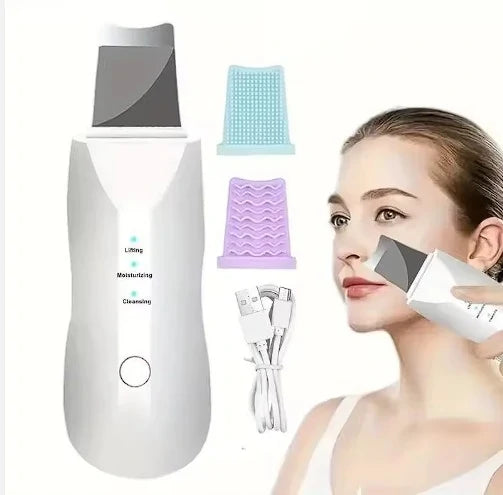 Masajeador Facial 3 en 1 Vegena Con Calor 45 °C y Vibración 10.000 rpm — Rostro, Cuello y Ojos