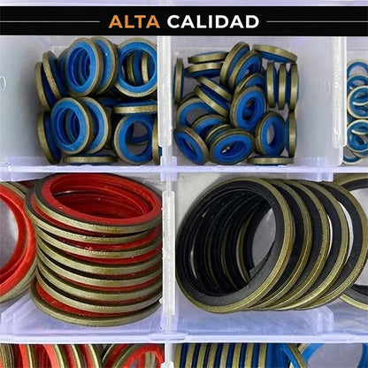Kit 245 Piezas Arandelas Selladoras Surtidas 12 Tamaños