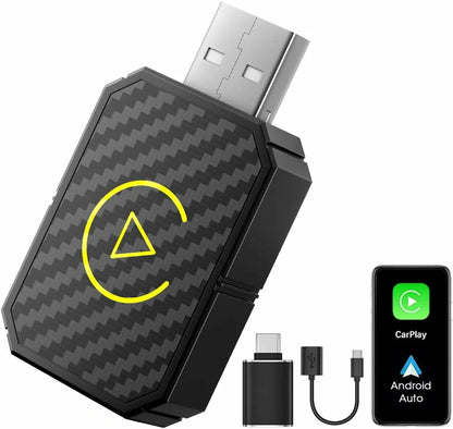 Adaptador 2 en 1 CarPlay / Android Auto Inalámbrico Para Carro