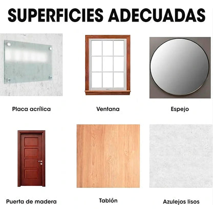 Pack x100 Ganchos Adhesivos Transparentes De Pared Doble Cara