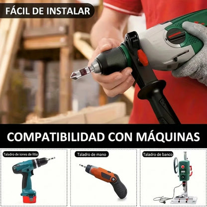 2 Sets x5 Brocas Avellanadoras Madera Plástico Metal Vástago Hexagonal