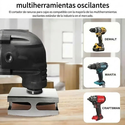 Pack x2 Cortadores De Ranura Cuadrada Y Rectangular Para Cajas Eléctricas