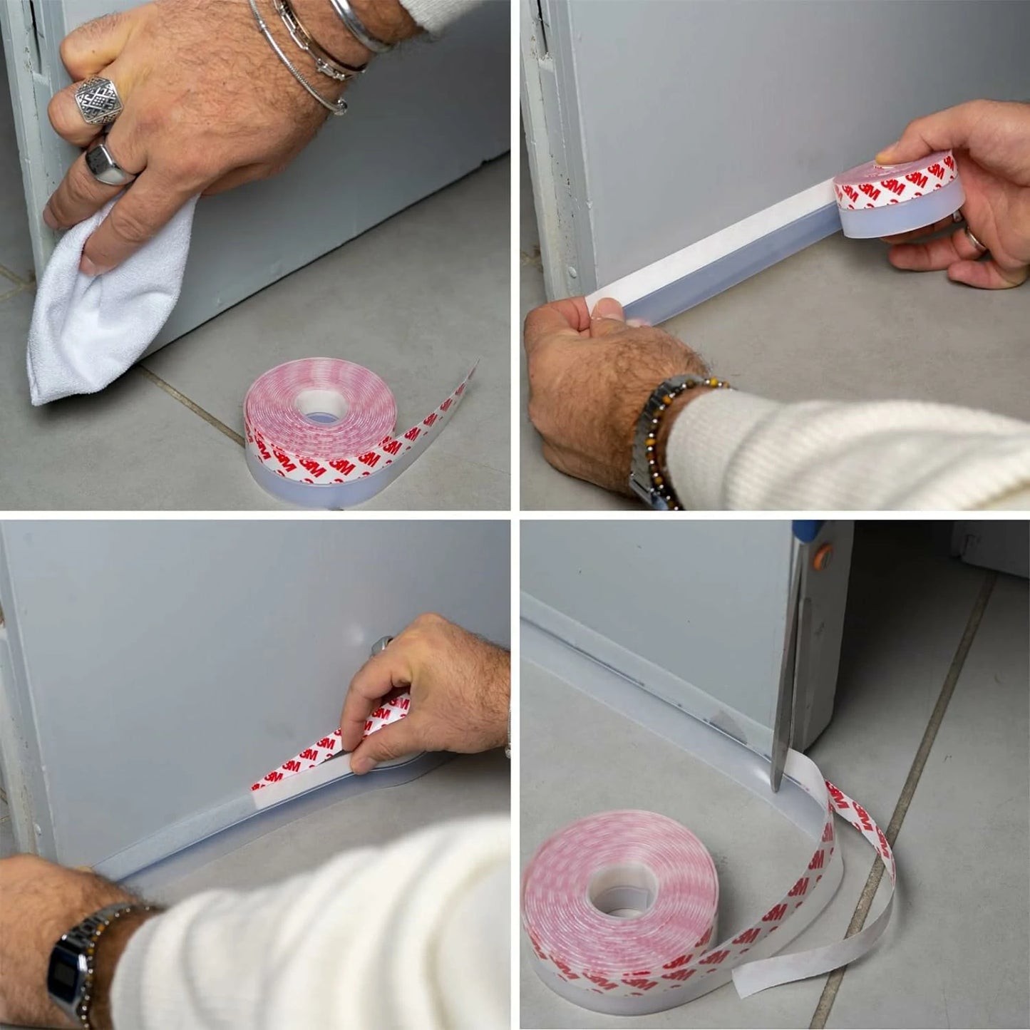 Cinta Burlete Adhesiva Sellado De Puertas y Ventanas 5 Mts