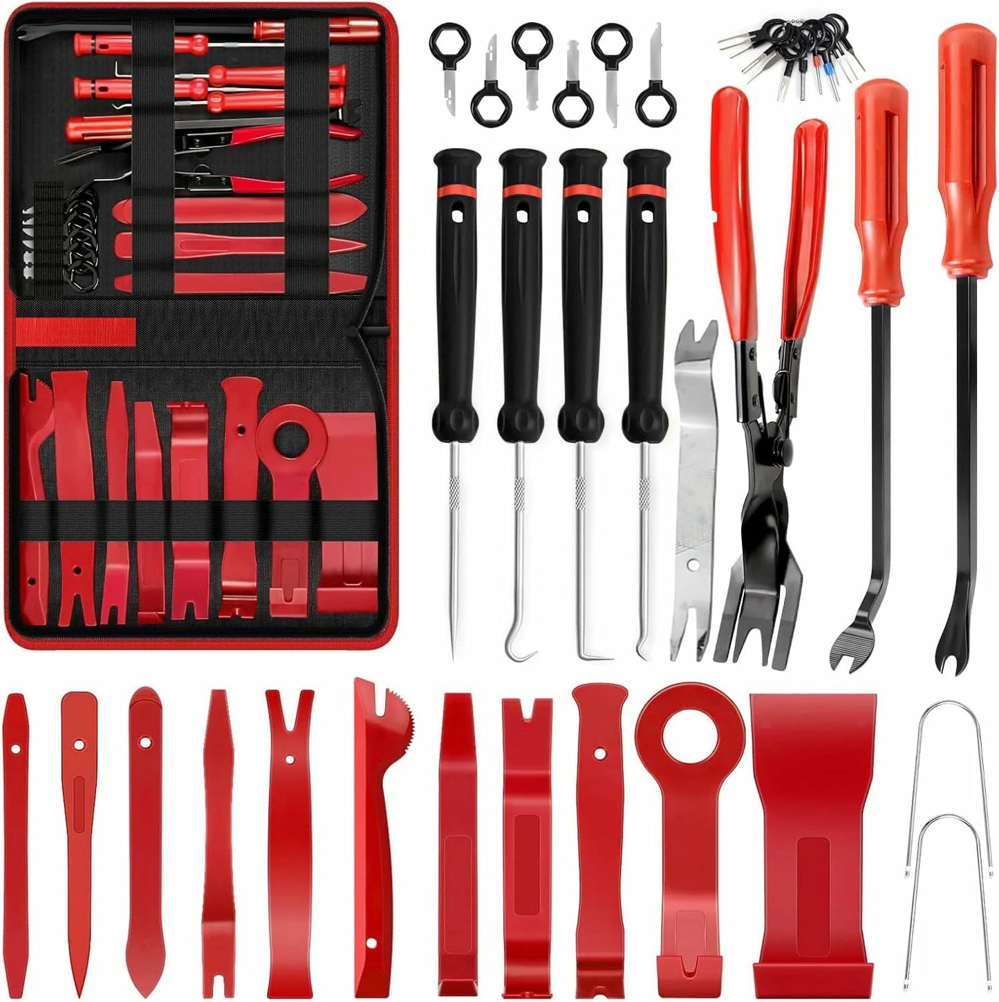 Kit x88 Piezas Herramientas De Extracción De Piezas Interior Automóviles