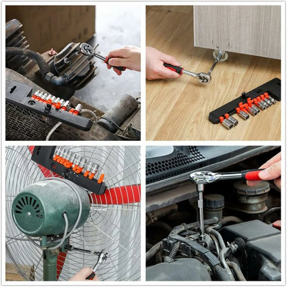 Kit Llave Trinquete Multifuncional 12 Pcs