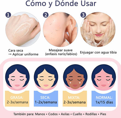 Gel Limpiador Facial Exfoliante Y Purificante Quarxery Pague 1 Lleve 2