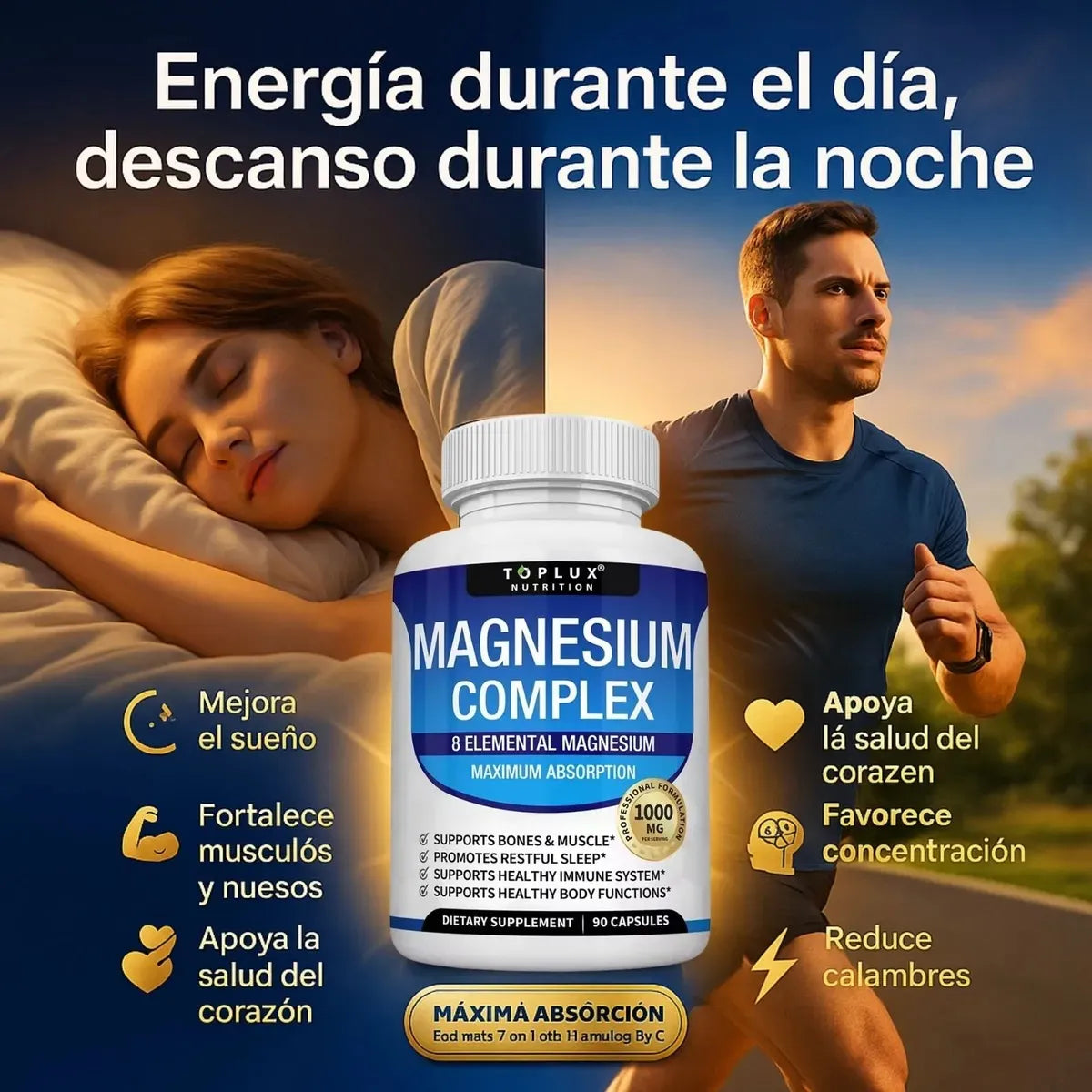 Suplemento Elemental Complejo Magnesio 8 En 1