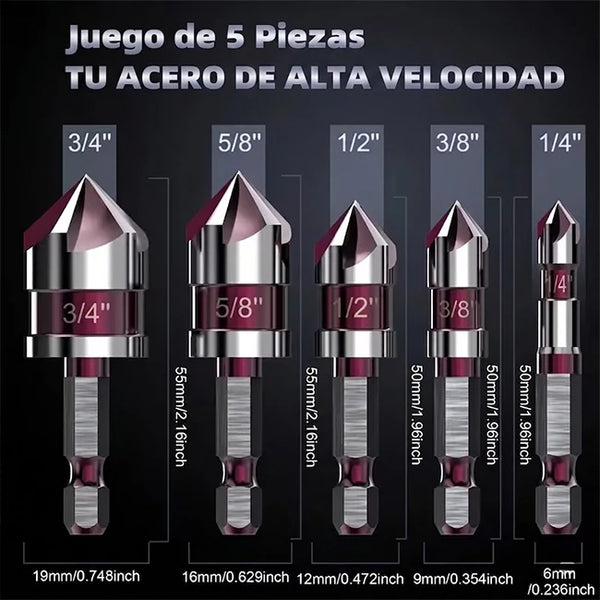 AcabadoPro Countersink Kit