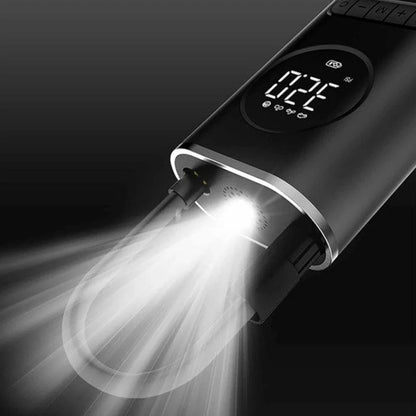 Mini Compresor De Aire Portátil Recargable Para Carro Pantalla LED y Linterna
