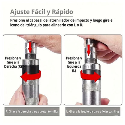 Kit Destornillador Manual De Impacto 13 Piezas