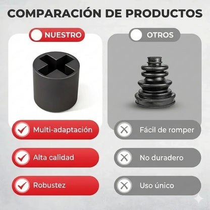 Set x3 Dado Adaptador Universal Gato Mecánico Llave Impacto Y Taladro