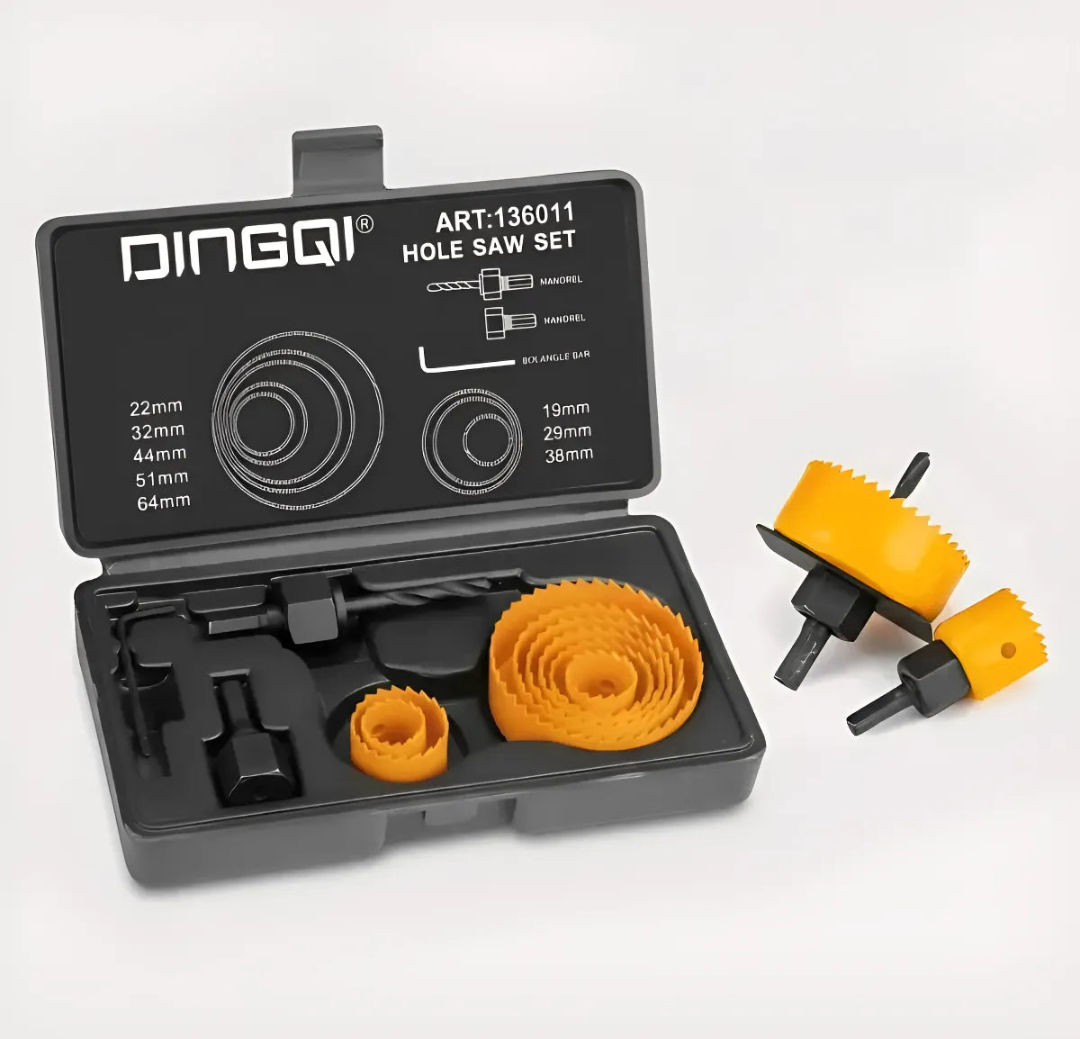 Kit x11 Piezas Copas De Sierra Profesionales Para Huecos Alto Rendimiento
