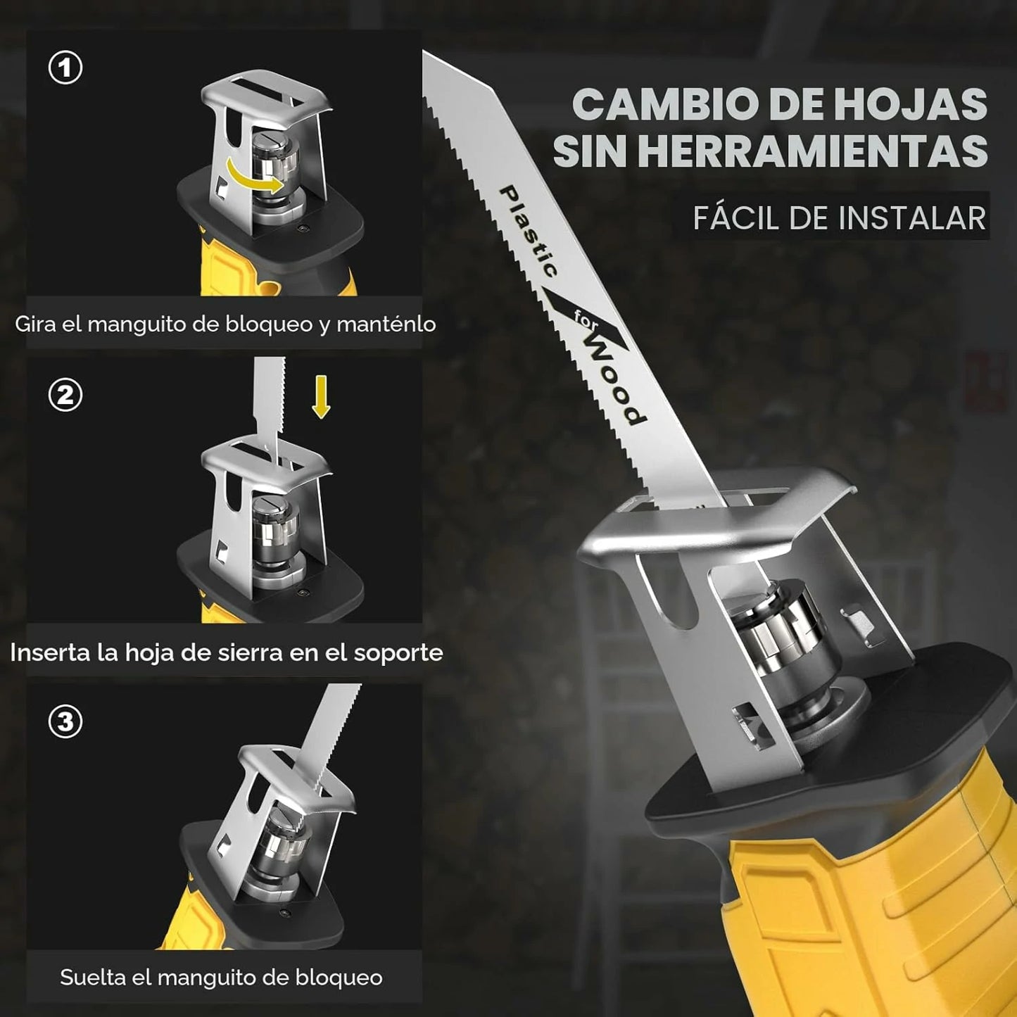 Sierra Espada Recíproca Inalámbrica 48V DeWALT®