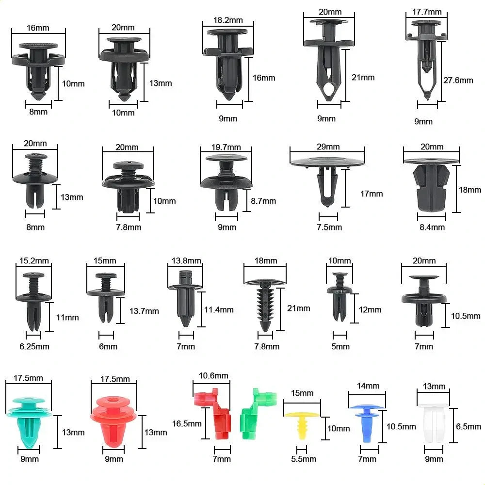 Kit Automotriz 680 Piezas De Retención Clips + Extractores