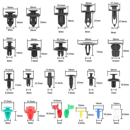 Kit Automotriz 680 Piezas De Retención Clips + Extractores